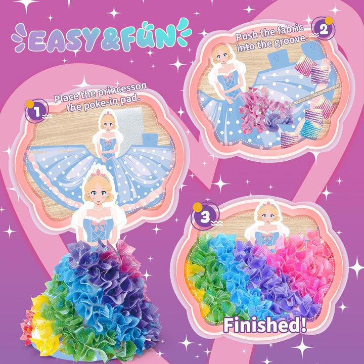 Afufu Poke-in Art Fun Bastelset Kinder 3 4 5 6 7 8 9 10 11 12 Jahre, DIY Kindertagsgeschenke Mädchen