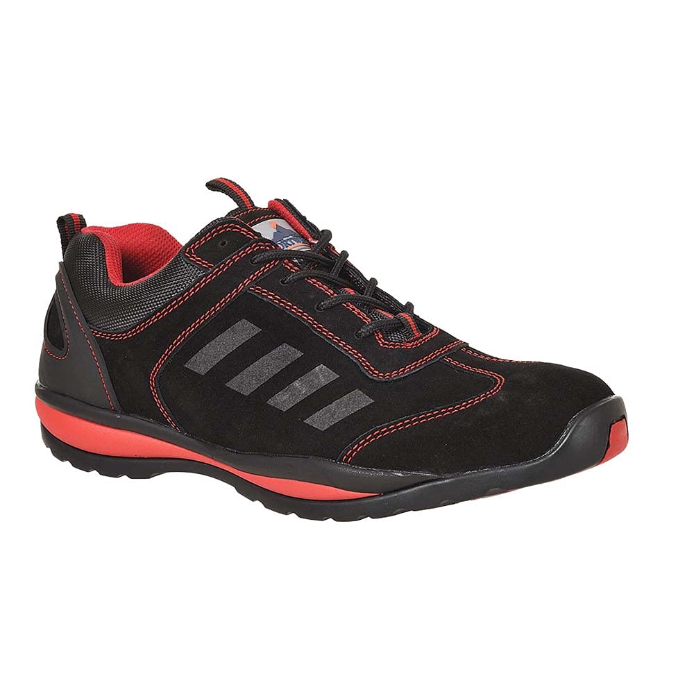Portwest Steelite Lusum Sicherheits-Trainer S1P HRO, Grösse: 37, Farbe: Rot, FW34RER37 37 EU Rot, 37