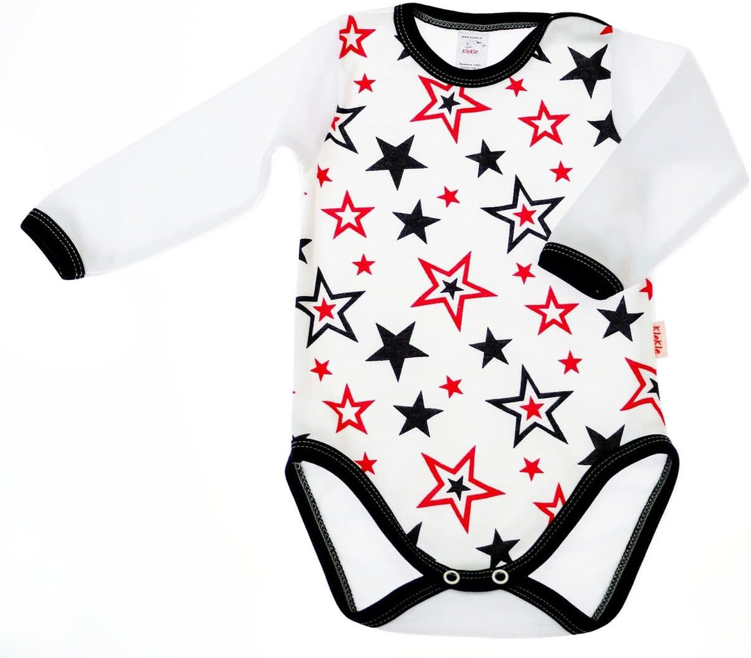 KLEKLE Baby Body - Body Langarm Unisex - 5er-Pack - mit Druckknöpfen - 100% Baumwolle - Babykleidung