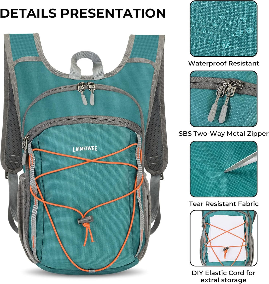Wanderrucksack Klein 13L Faltbarer Rucksack Damen Herren Tagesrucksack Daypack Ultraleicht Trekkingr