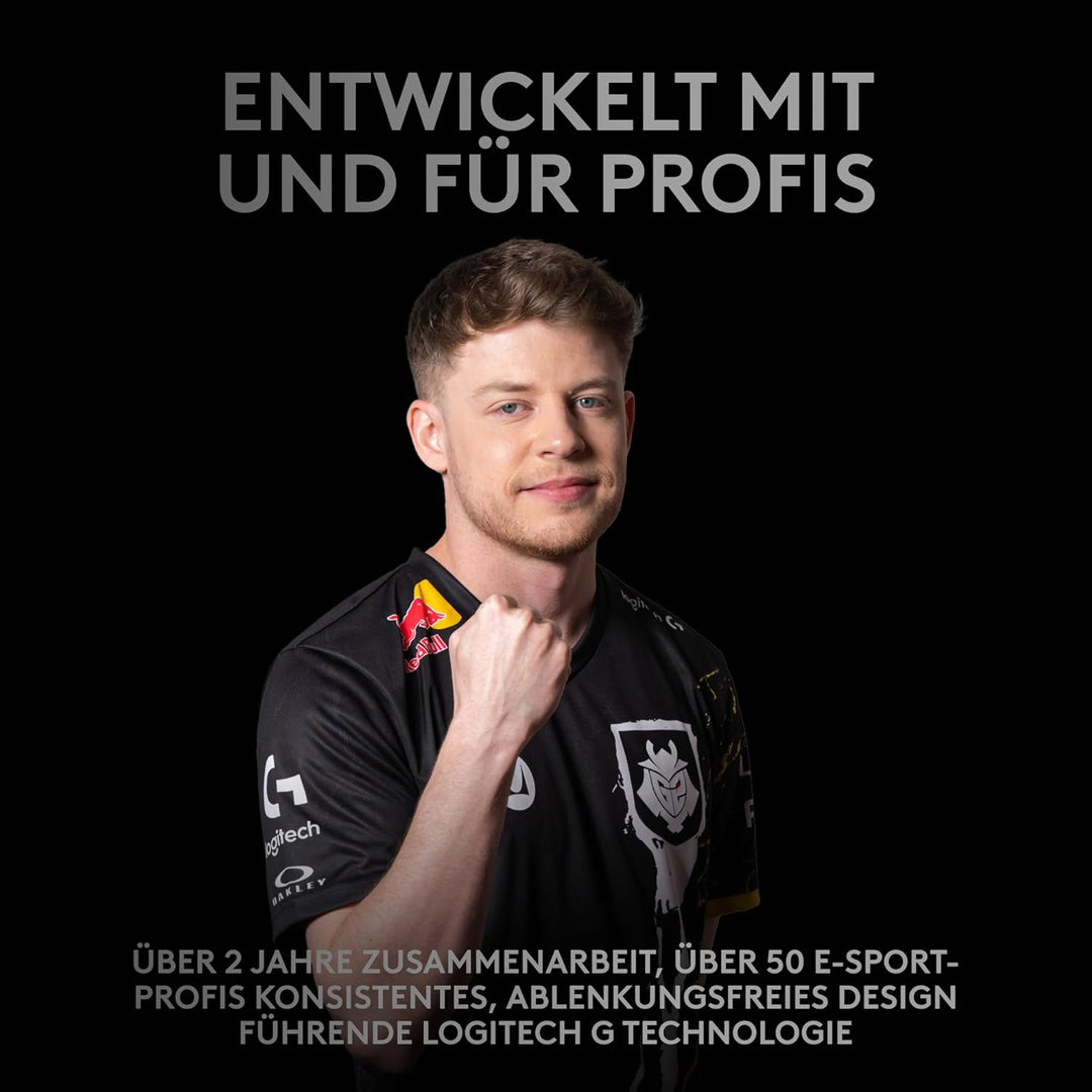 Logitech G PRO Wireless Gaming-Maus mit HERO 25K DPI Sensor, RGB-Beleuchtung, 4-8 programmierbare Ta