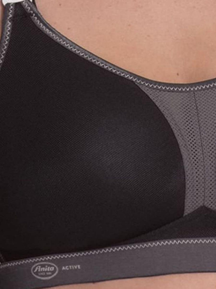Anita Active Dynamix Star Sport-BH – Damen Sport BH X-Back, Maximum Support &amp; starker Halt 70A Black