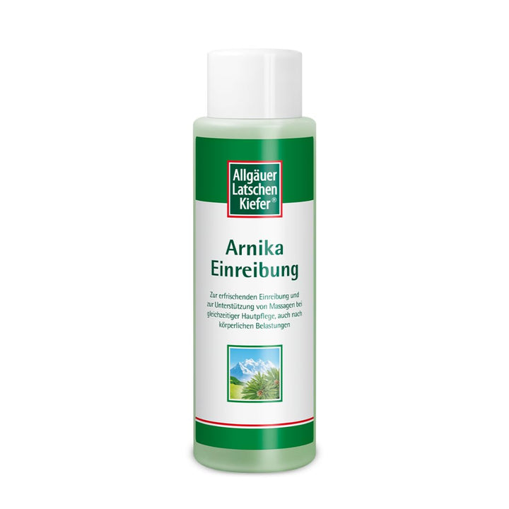 Allgäuer Latschenkiefer Arnika Einreibung - 500 ml - Allgäuer Latschenkiefernöl und Arnikaextrakt -