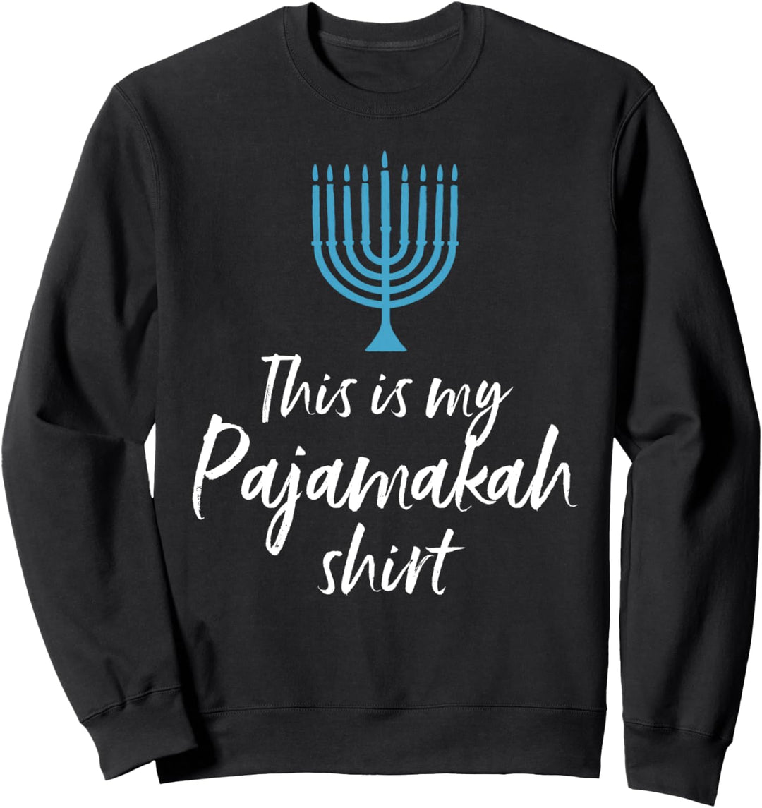 This Is My Pajamakah Hanukkah Pyjama Chanukka Jüdische Sweatshirt