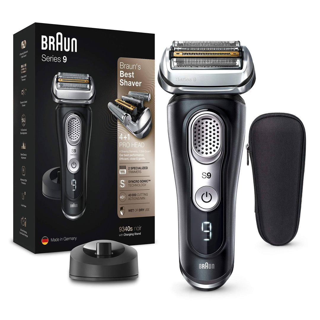 Braun Series 9 Premium Rasierer Herren mit 4+1 Scherkopf, Elektrorasierer & Trimmer für Präzision, L