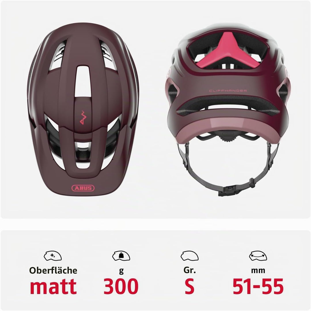 ABUS MTB-Helm Cliffhanger - Fahrradhelm für anspruchsvolle Trails - mit grossen Lüftungsöffnungen &amp;