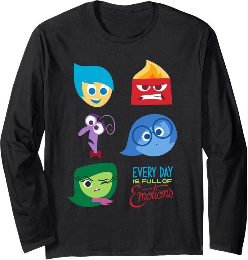 Disney Pixar Inside Out Full of Emotions Character Langarmshirt