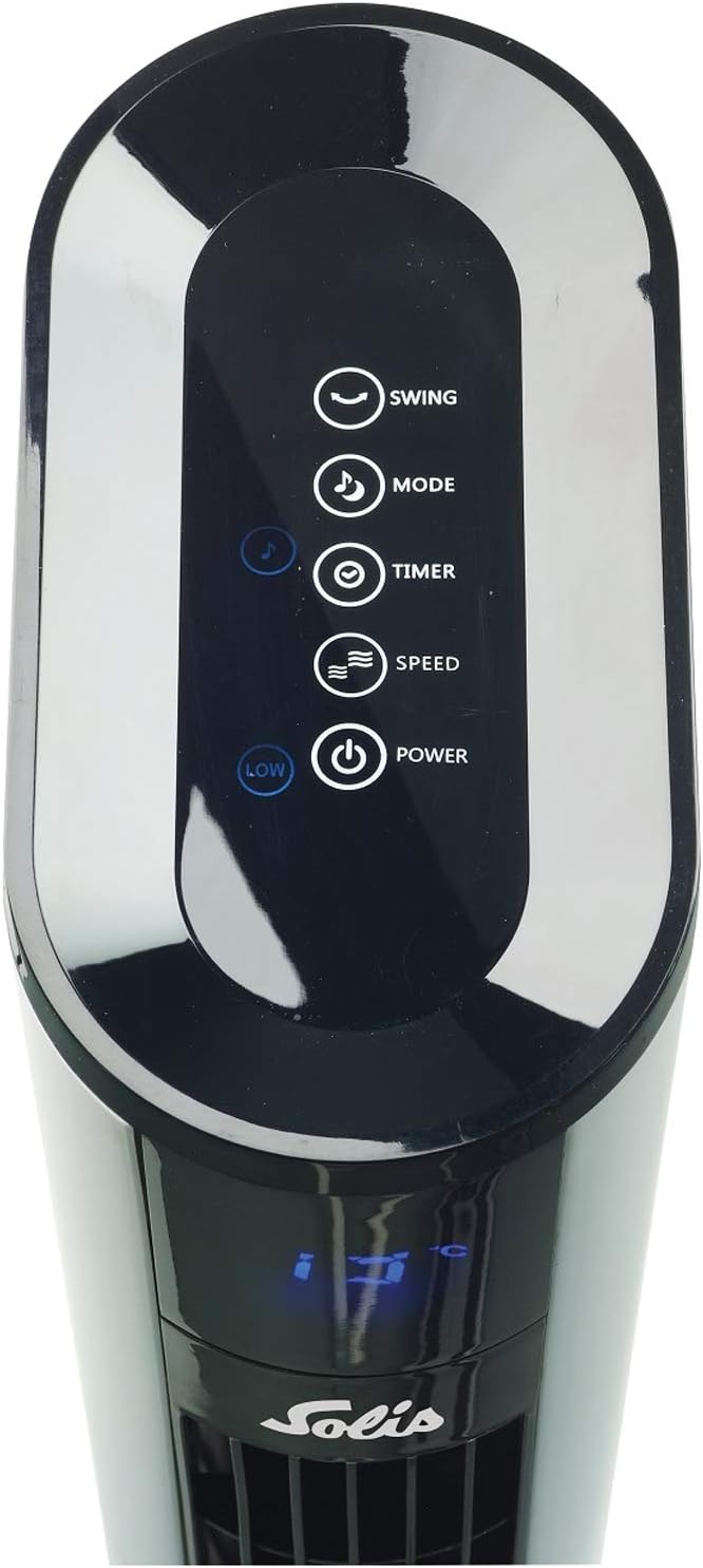 Solis Easy Breezy 757 Ventilator Leise - Turmventilator - Ventilator mit Fernbedienung und Temperatu