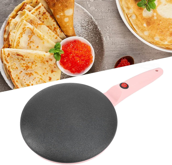 Elektrischer Crêpes-Maker, 8-Zoll-tragbarer Crepes-Maker, Crêpes-Pfanne und Antihaft-Tauchplatte, Ha