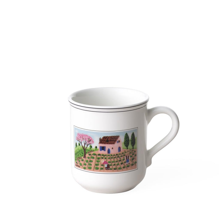 Villeroy und Boch Design Naif Kaffeebecher Gärtner, 300 ml, Höhe: 9,1 cm, Premium Porzellan, Bunt, G