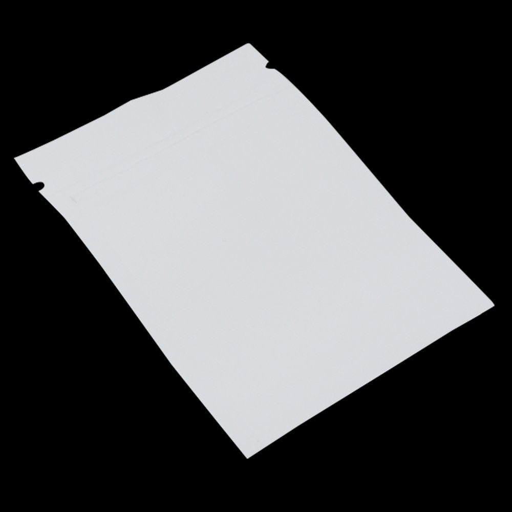 WACCOMT Pack 100 Stücke Matte Aluminiumfolie Verpackung Tasche Reissverschluss Selbstdicht Flachbeut
