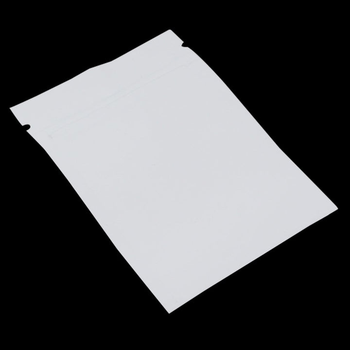 WACCOMT Pack 100 Stücke Matte Aluminiumfolie Verpackung Tasche Reissverschluss Selbstdicht Flachbeut