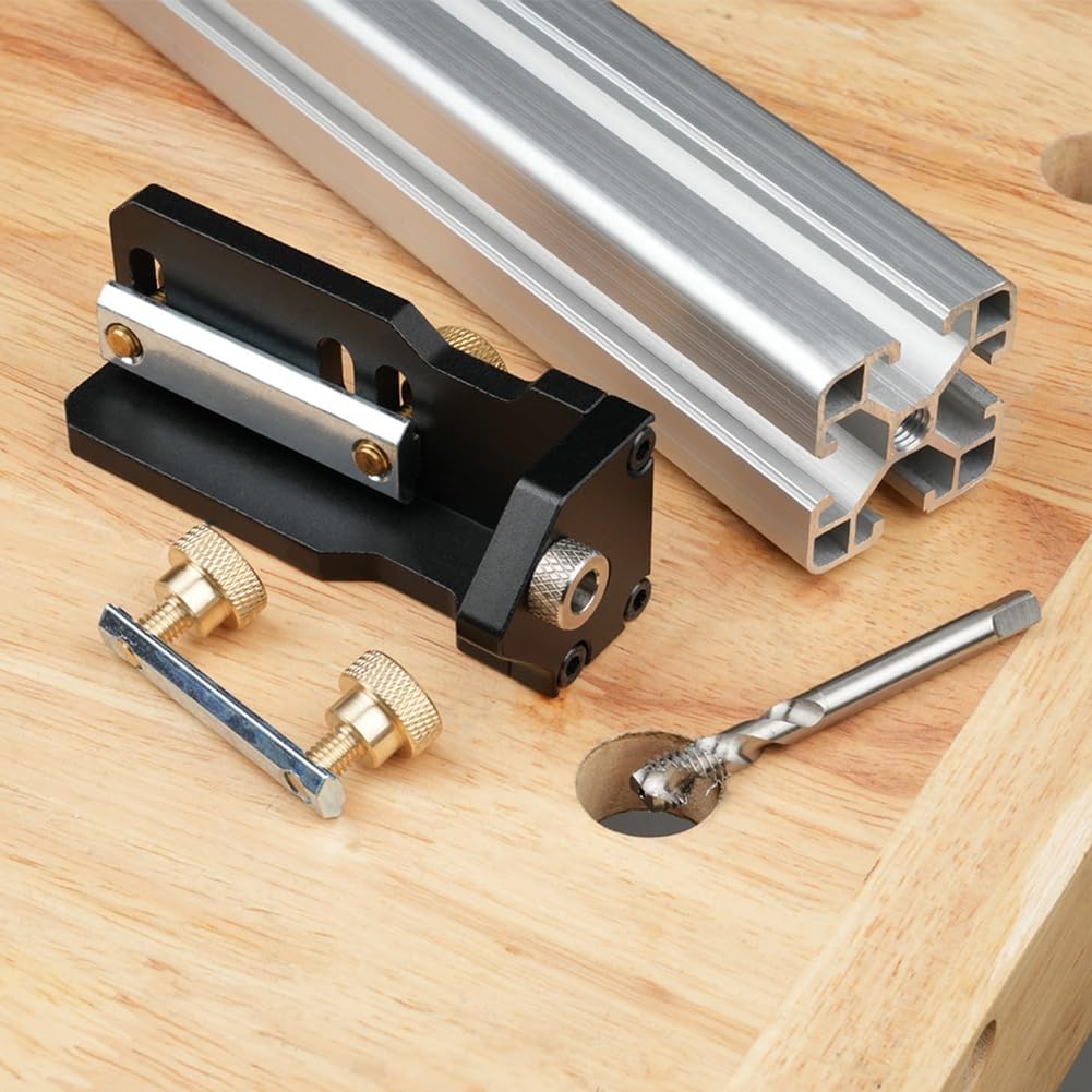 Aluminiumprofil Bohrhilfe zum Selbermachen Von Möbeln. zum Bohren und Gewindeschneiden im Holzbearbe