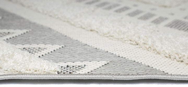 Teppich-Traum In- & Outdoor Teppich Sisal Wohnzimmer Wintergarten orientalisches Rautenmuster gezack
