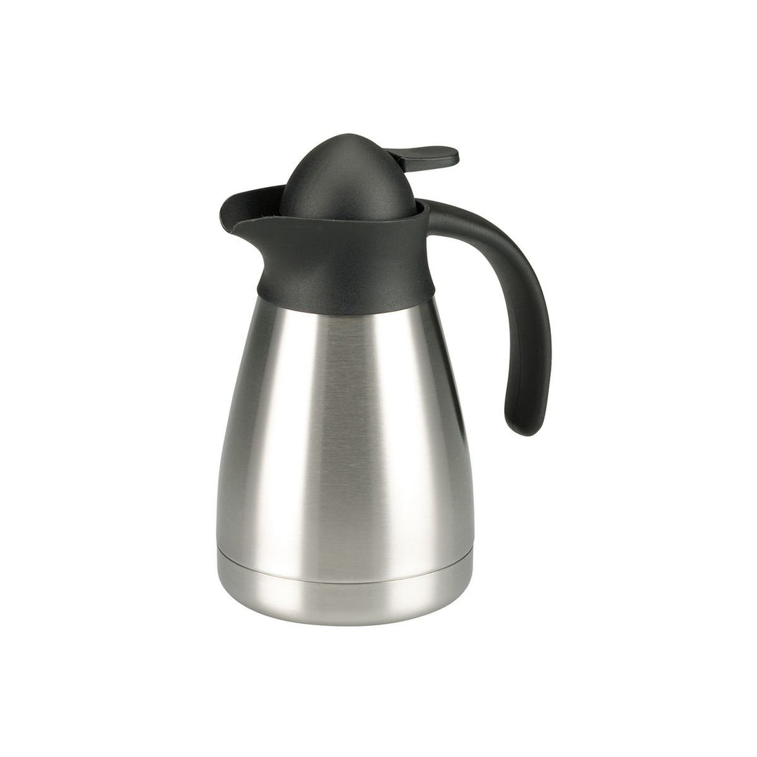 axentia Isolierkanne in Silber, Kleine Warmhaltekanne aus doppelwandigem Edelstahl, Kaffeekanne mit