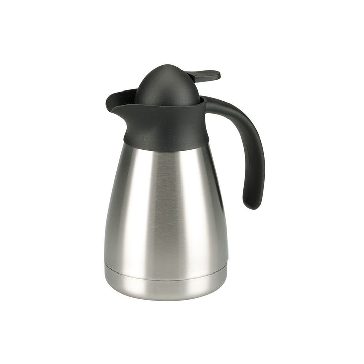 axentia Isolierkanne in Silber, Kleine Warmhaltekanne aus doppelwandigem Edelstahl, Kaffeekanne mit
