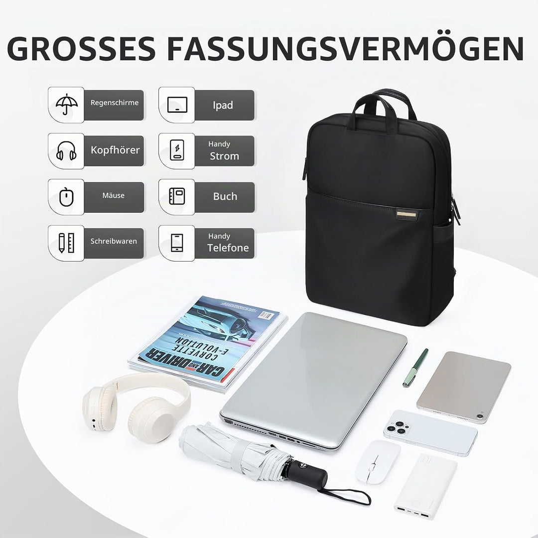 Laptop Rucksack Herren 16 Zoll Business Reiserucksack Handgepäck Rucksack Damen Bussiness Rucksack w