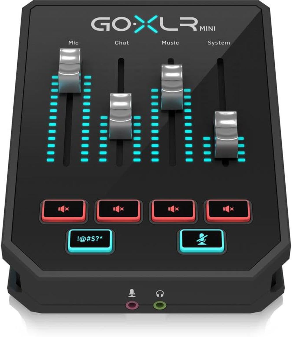 TC Helicon GoXLR MINI Online-Broadcast-Mixer mit USB-/Audio-Schnittstelle und Midas-Vorverstärker, 9