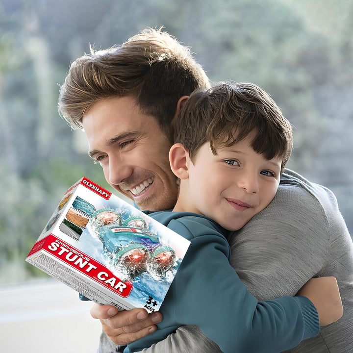 GLEEHAPY Amphibienfahrzeug Ferngesteuertes Auto ab 4 5 6 7 8 9 Jahre, Geschenk Junge RC Auto Fernges