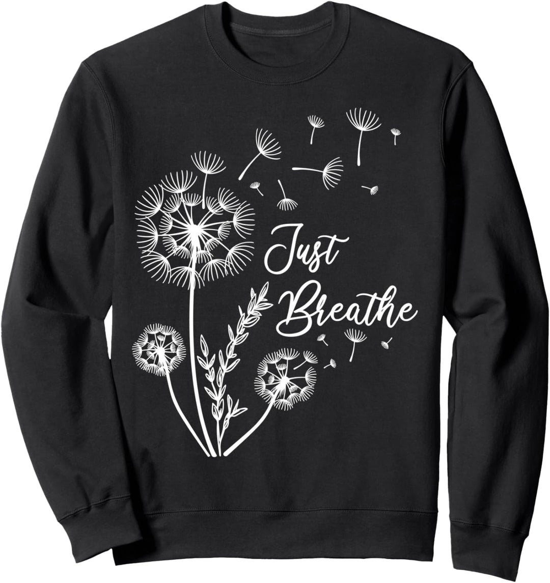 Just Pusteblume Breathe Löwenzahn Sommer Frühling Frauen Bee Sweatshirt