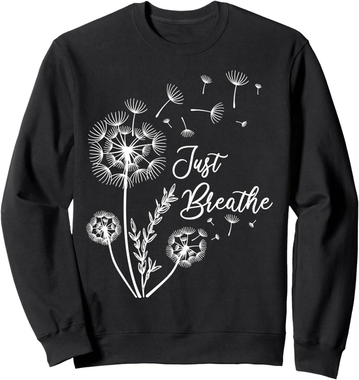 Just Pusteblume Breathe Löwenzahn Sommer Frühling Frauen Bee Sweatshirt