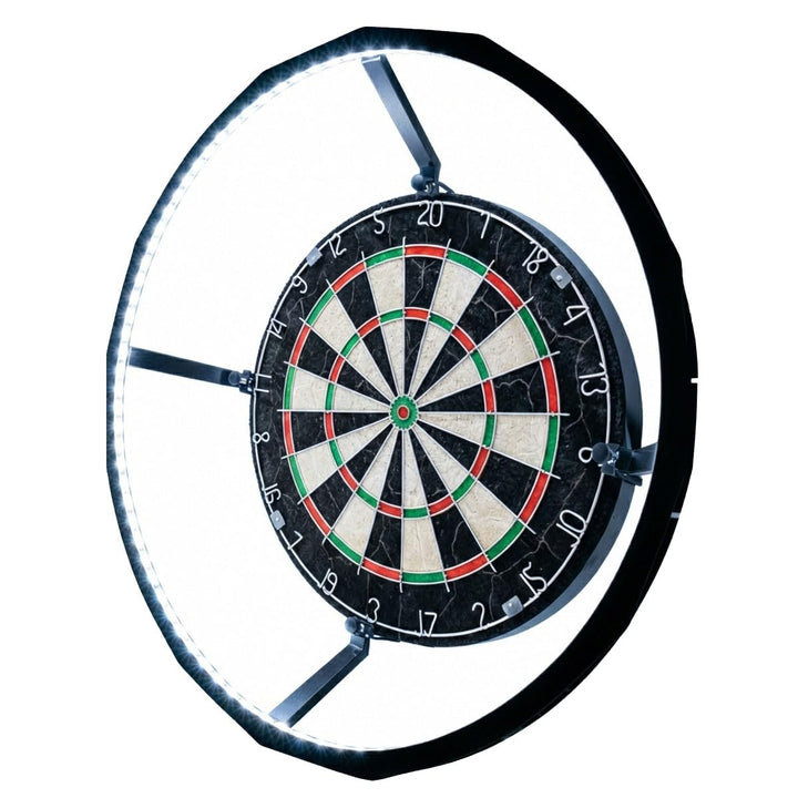 Dartscheibe Beleuchtung– Ultrahell 360° LED Lichtring für Sisal Dartboard – Schattenloser Runddesign