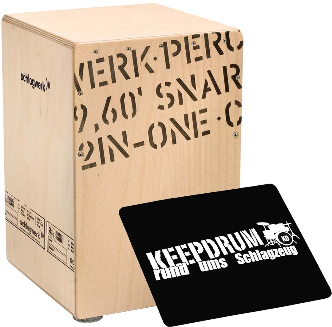 Schlagwerk CP 403 2inOne Snare Cajon + keepdrum Pad Sitzauflage