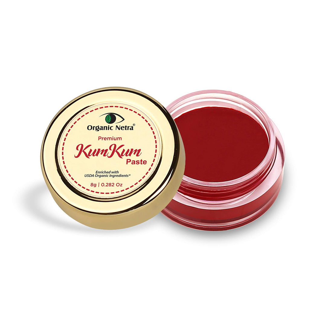 Organic Netra Sindoor/Kumkum-Paste – 100 % chemikalienfrei, komplett natürlich, kein Blei, kein Quec