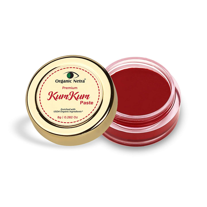 Organic Netra Sindoor/Kumkum-Paste – 100 % chemikalienfrei, komplett natürlich, kein Blei, kein Quec