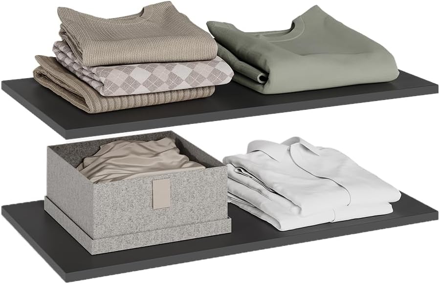 Vicco Einlegeboden Claus, Anthrazit, 2er Set, Anthrazit