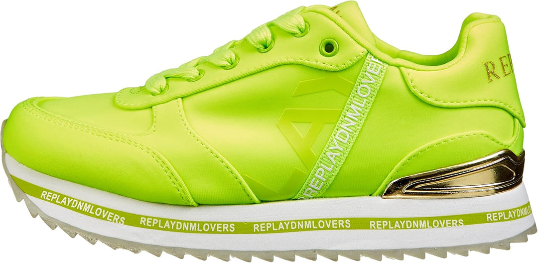 Replay Mädchen Penny Jr Lycra Sneaker 31 EU 2327 Yellow Fluo, 31 EU 2327 Yellow Fluo
