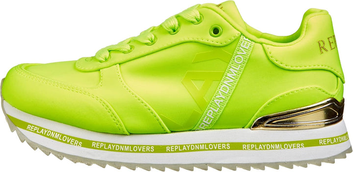 Replay Mädchen Penny Jr Lycra Sneaker 31 EU 2327 Yellow Fluo, 31 EU 2327 Yellow Fluo