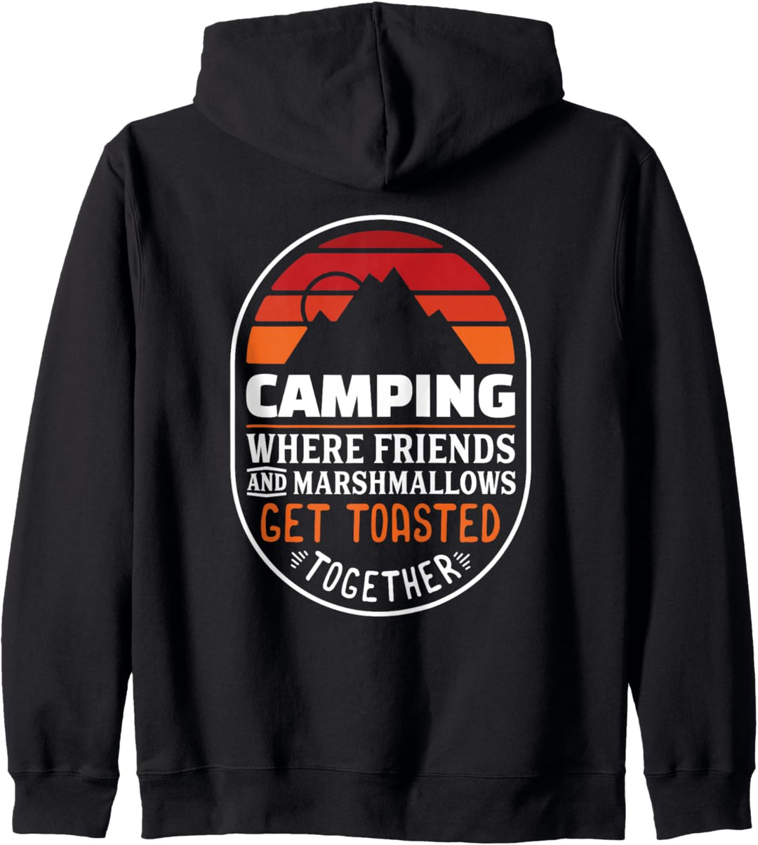 Camping Lustige Freunde Marshmallows Toasted Toasted Kapuzenjacke