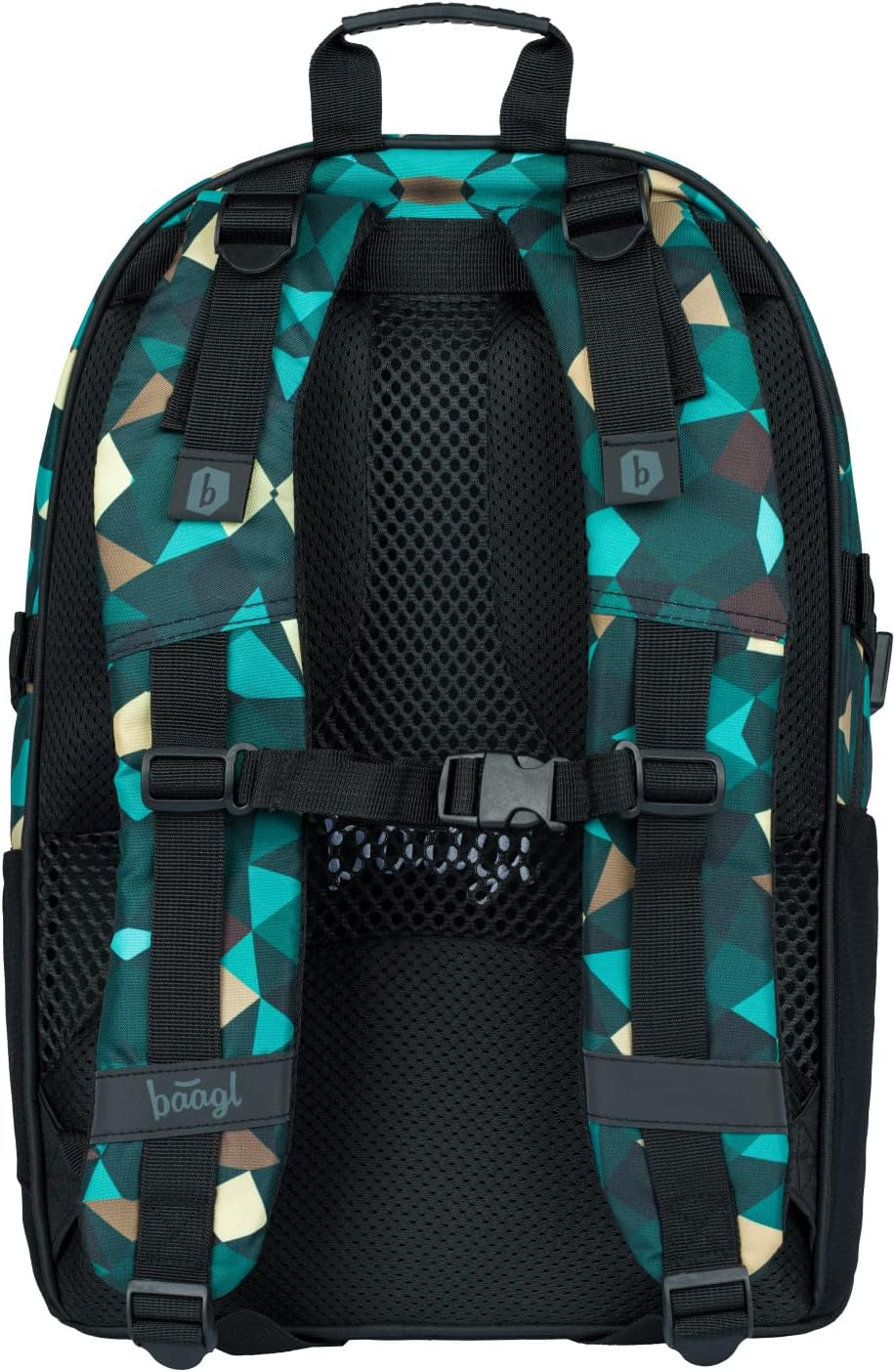 Baagl Schulrucksack Set Jungen Mädchen 3 Teilig, Schultasche ab 3. Klasse, Grundschule Ranzen mit Br