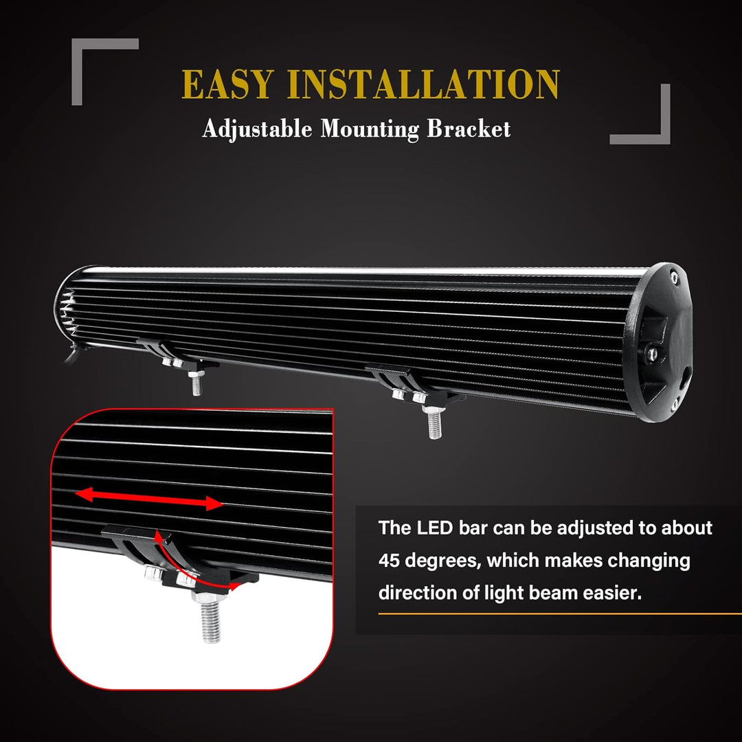 SKYWORLD 50.8cm Arbeitsscheinwerfer 420W LED-Lichtleiste, Zusatzscheinwerfer Offroad Scheinwerfer, k
