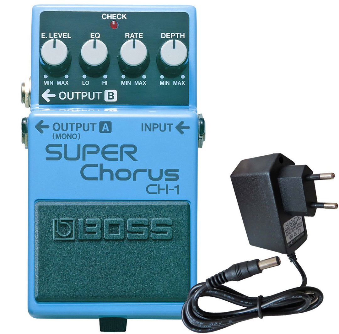 Boss CH-1 Super Chorus Stereo + keepdrum Netzteil 9V