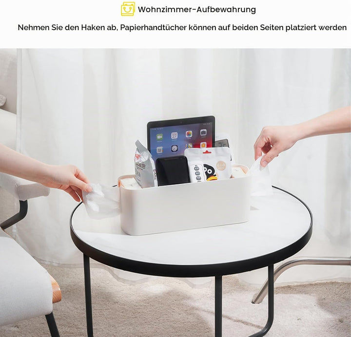2 Stücke Bett Organizer Zum Einhängen mit Abnehmbaren Haken, Hängebett Aufbewahrungskorb aus Hochwer