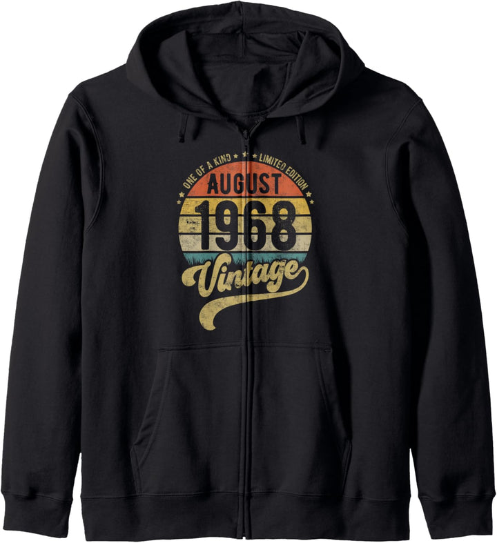 Reto Vintage 53. Geburtstag, 53 Jahre alt Geboren im August Kapuzenjacke