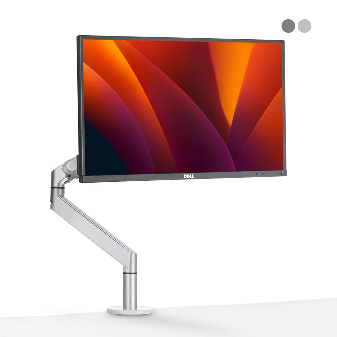 Monitorhalterung Gasfeder, 17-40 Zoll, Ultra-Wide (Silber), Silber