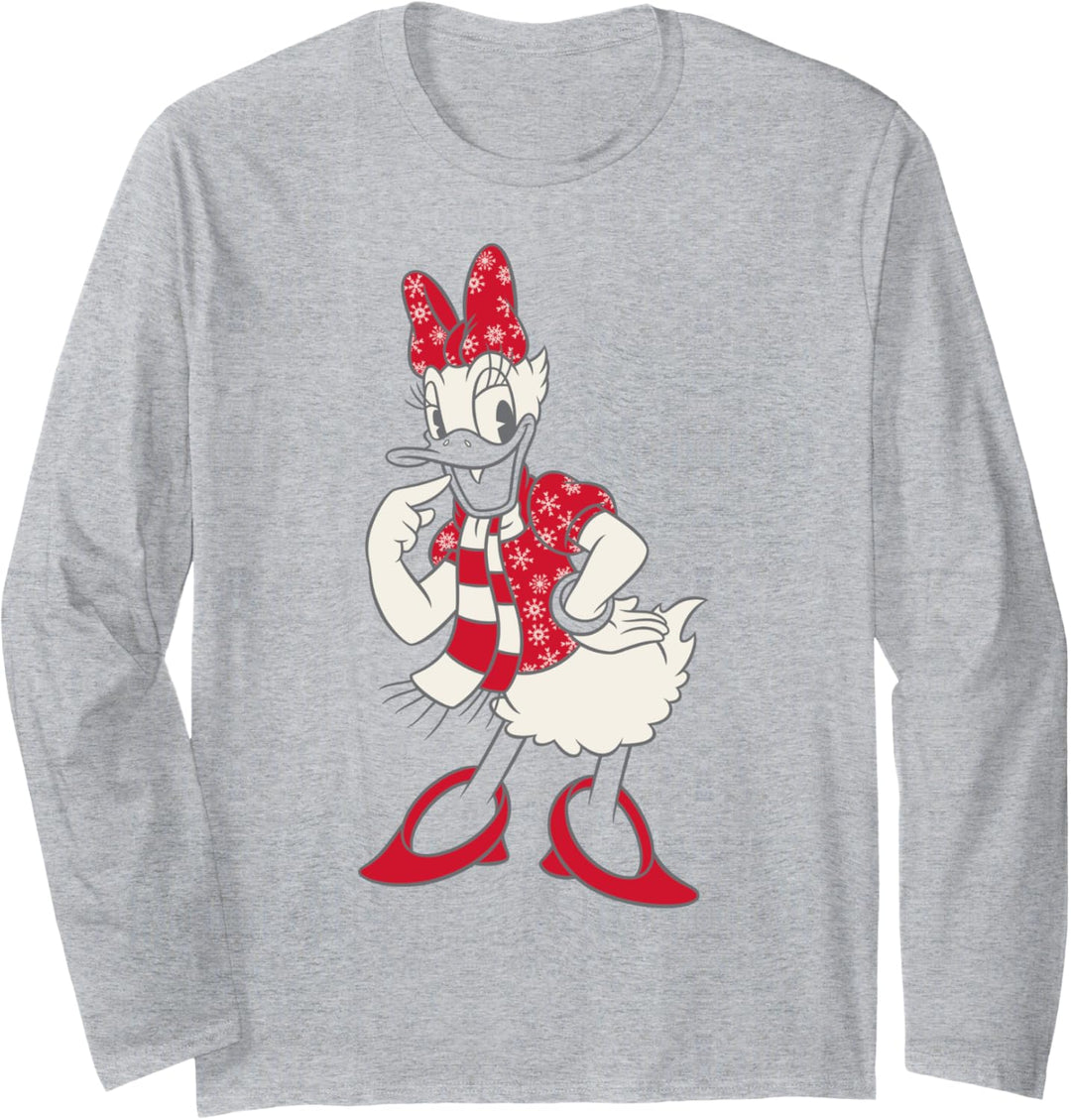 Disney Mickey And Friends Weihnachten Daisy Duck Winter Wear Langarmshirt