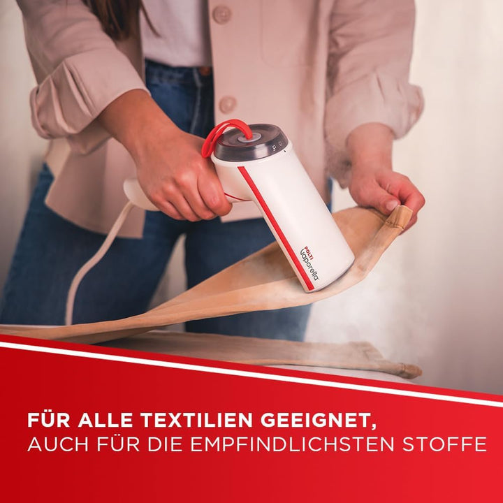 Polti Vaporella Vertical Styler GSM50, Tragbarer Dampfglätter mit Klappgriff, 30 Sek. Aufheizzeit, F