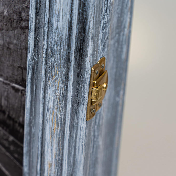 Schlüsselkasten aus Holz Hängeschrank mit Schlüsselbrett Wandorganizer für Schlüsselaufbewahrung Sch