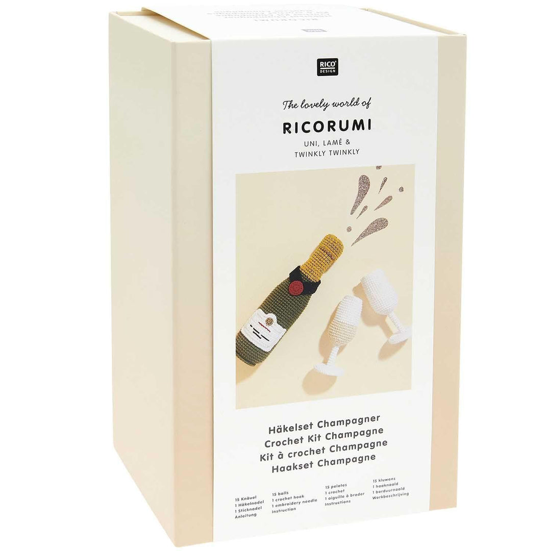 Ricorumi Häkelset "The Winner Is" - Champagner 1 braun, 1 braun