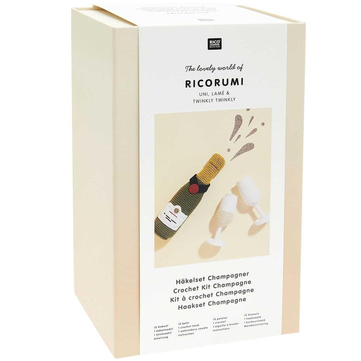 Ricorumi Häkelset "The Winner Is" - Champagner 1 braun, 1 braun