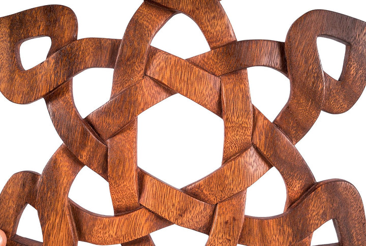 Windalf Wanddeko RUNENZAUBER 30 cm Celtic Wandholzbild Holzdeko Handarbeit aus Holz