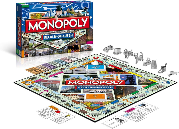 Winning Moves - Monopoly Recklinghausen Stadt Edition - das weltberühmte Spiel um Grundbesitz und Im