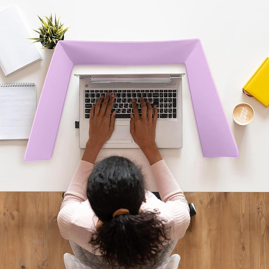 DAZZTIME Trennwand für Schreibtisch,10 Stück Tragbarer Schreibtischteiler40x30x30 cm,Faltbare Schrei