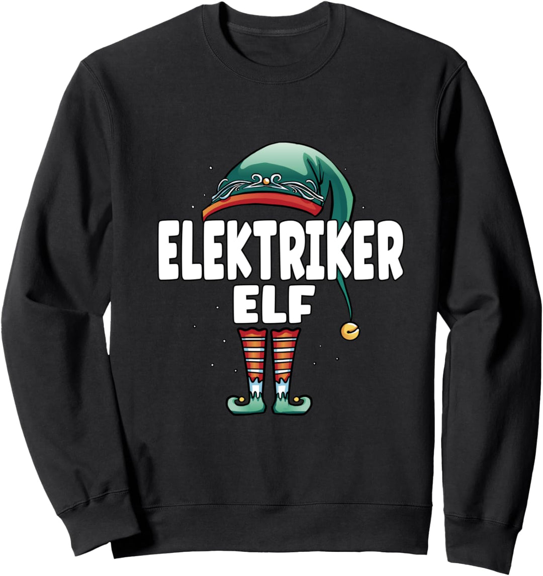 Elektriker Elf Partner Look Familie Outfit Weihnachten Sweatshirt