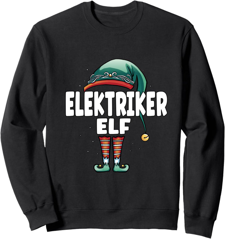 Elektriker Elf Partner Look Familie Outfit Weihnachten Sweatshirt