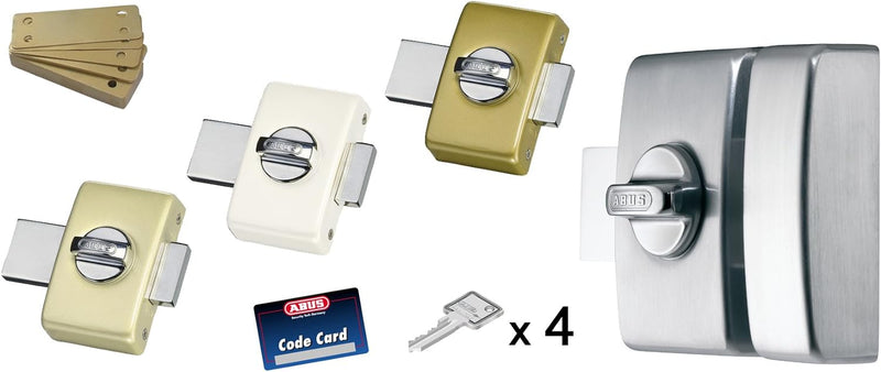 ABUS 33332 Tür-Zusatzschloss, braun, Braun, 33334 50 mm, 50 mm